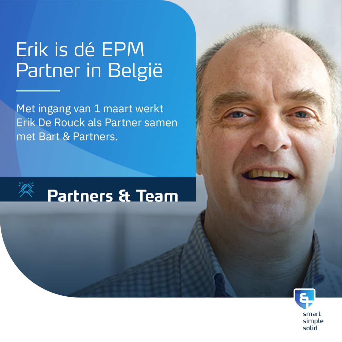 Erik is the EPM Partner in Belgium