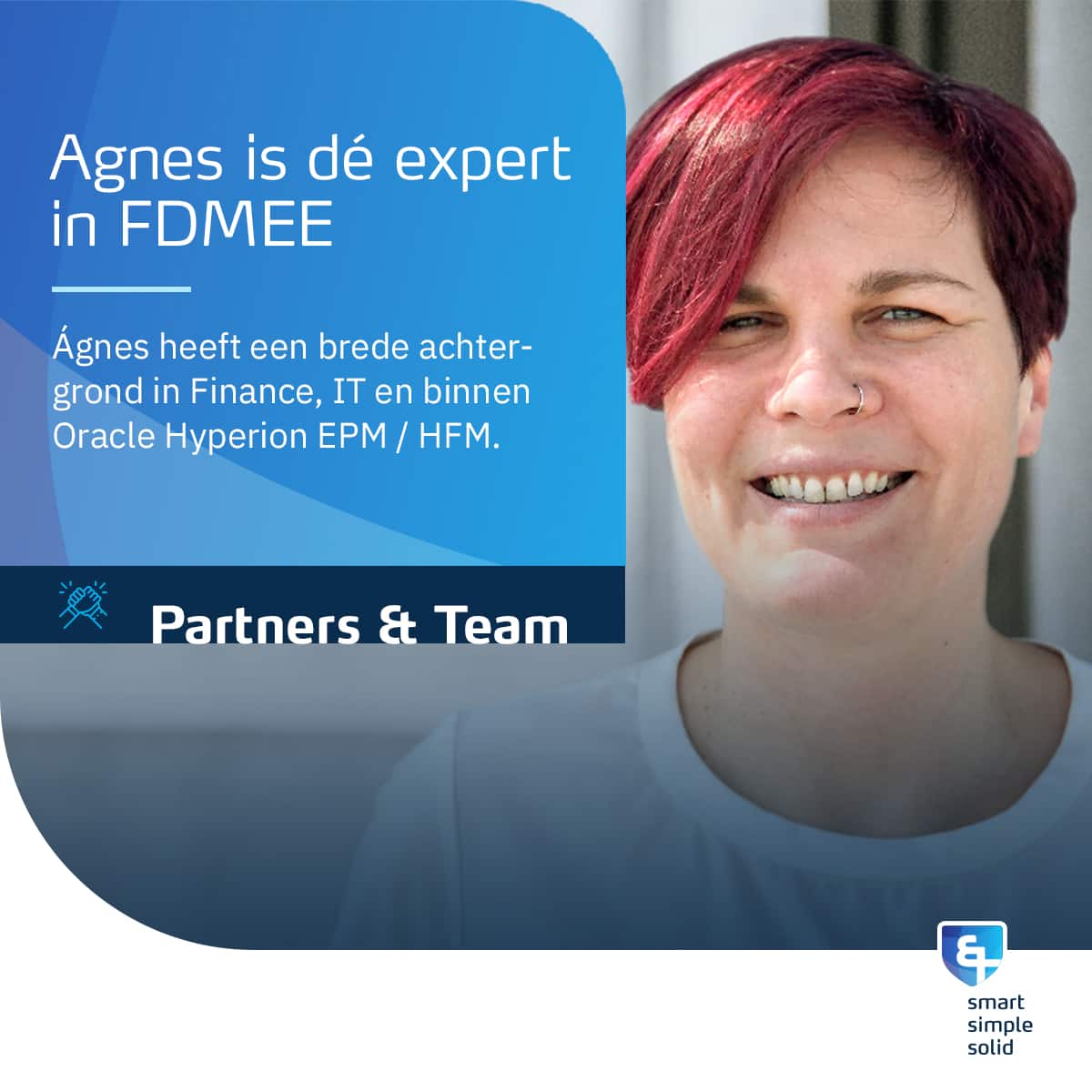 Agnes is dé expert in FDMEE