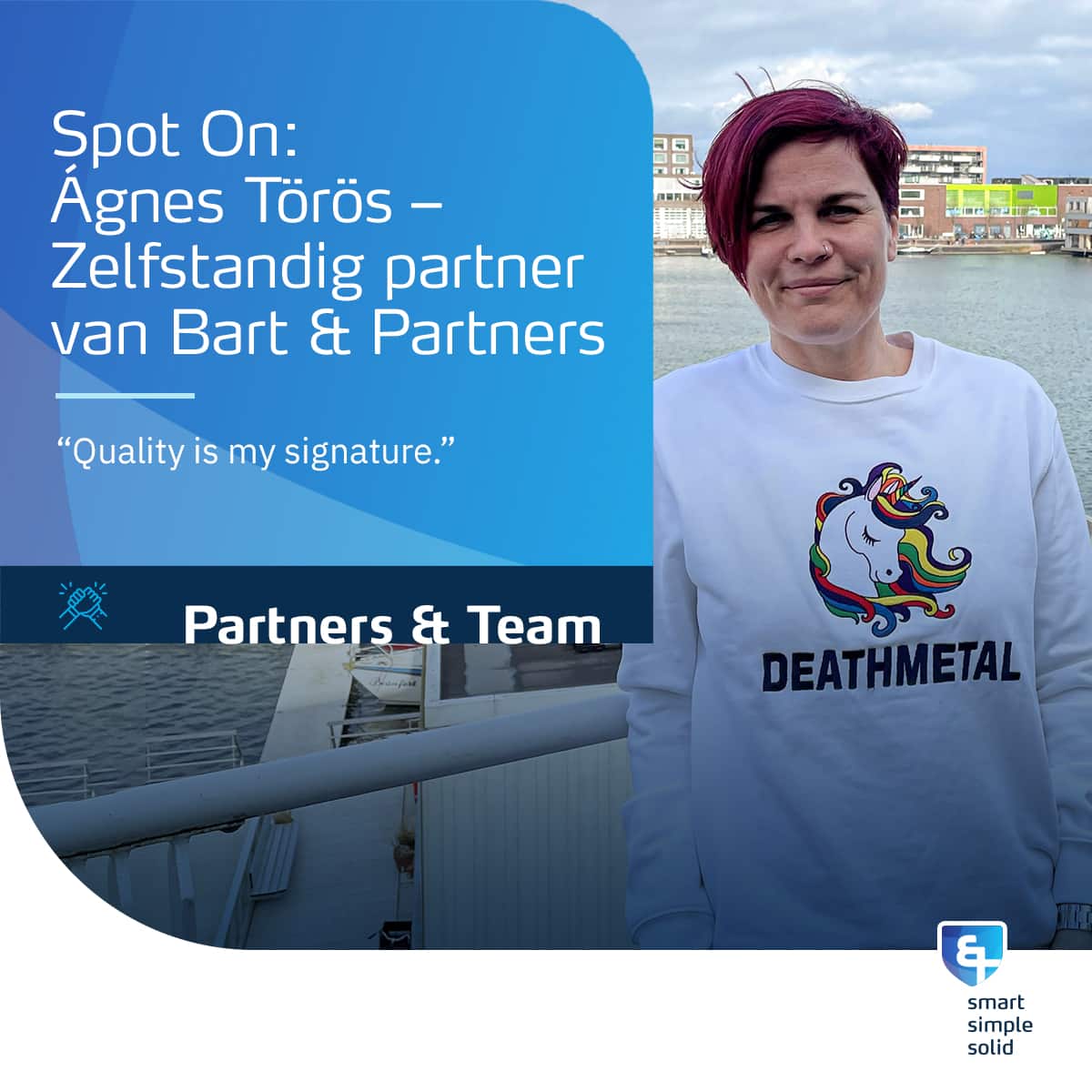 Spot On - Ágnes Törös – Zelfstandig partner van Bart & Partners