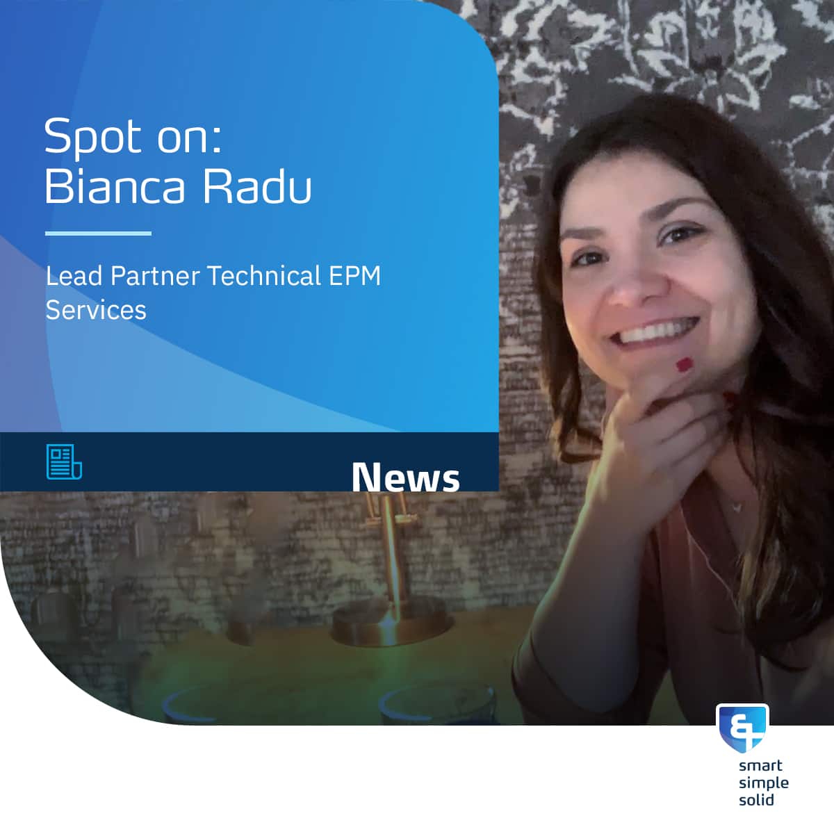 Spot on - Bianca Radu - Lead Partner Technical EPM Services